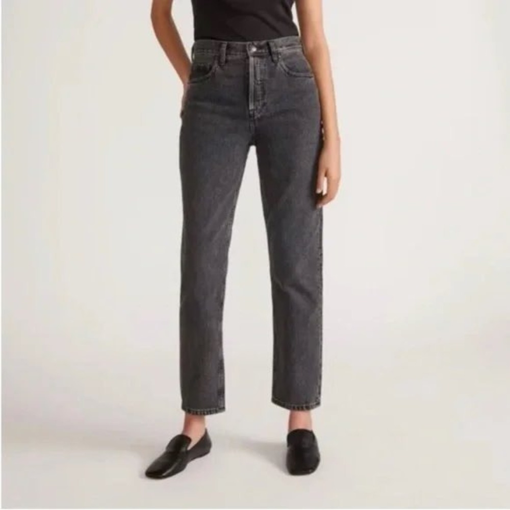 Everlane The Cheeky Jean Womens Size 24‎ Crop Black Denim